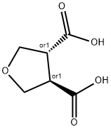 (TRANS)-tetrahydrofuran-3,4-dicarboxylic acid Structure