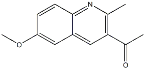 1-(6-Methoxy-2-methyl-quinolin-3-yl)-ethanone Struktur