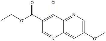 4-Chloro-7-methoxy-[1,5]naphthyridine-3-carboxylic acid ethyl ester