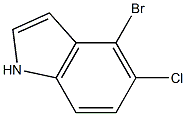 4-溴-5-氯吲哚, , 结构式