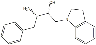 (2R,3S)-3-amino-1-(indolin-1-yl)-4-phenylbutan-2-ol Structure