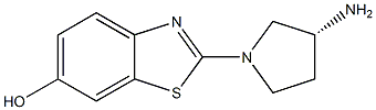 (R)-2-(3-aminopyrrolidin-1-yl)benzo[d]thiazol-6-ol Struktur
