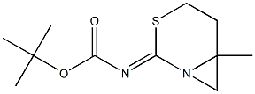 (Z)-tert-butyl 6-methyl-3-thia-1-azabicyclo[4.1.0]heptan-2-ylidenecarbamate 结构式