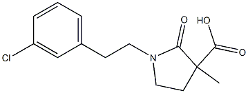  1-(3-chlorophenethyl)-3-methyl-2-oxopyrrolidine-3-carboxylic acid