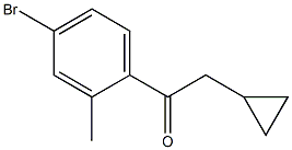 1-(4-bromo-2-methylphenyl)-2-cyclopropylethanone Structure