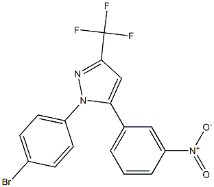 1-(4-bromophenyl)-5-(3-nitrophenyl)-3-(trifluoromethyl)-1H-pyrazole Structure