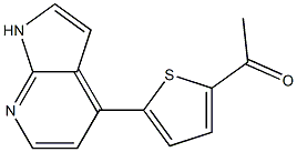 1-(5-(1H-pyrrolo[2,3-b]pyridin-4-yl)thiophen-2-yl)ethanone Structure