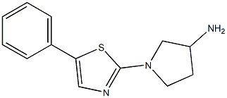 1-(5-phenylthiazol-2-yl)pyrrolidin-3-amine Structure