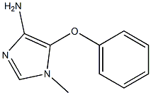 1-methyl-5-phenoxy-1H-imidazol-4-amine Struktur