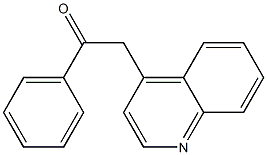 1-phenyl-2-(quinolin-4-yl)ethanone Structure