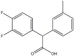 2-(3,4-difluorophenyl)-2-m-tolylacetic acid 结构式