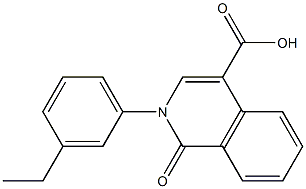 2-(3-ethylphenyl)-1-oxo-1,2-dihydroisoquinoline-4-carboxylic acid Structure