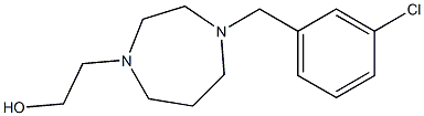 2-(4-(3-chlorobenzyl)-1,4-diazepan-1-yl)ethanol 化学構造式