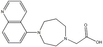 2-(4-(quinolin-5-yl)-1,4-diazepan-1-yl)acetic acid Struktur
