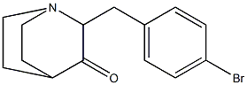 2-(4-bromobenzyl)quinuclidin-3-one Struktur