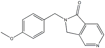 2-(4-methoxybenzyl)-2,3-dihydro-1H-pyrrolo[3,4-c]pyridin-1-one,,结构式