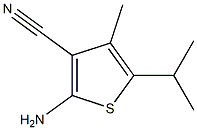 2-amino-5-isopropyl-4-methylthiophene-3-carbonitrile Structure