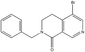 2-benzyl-5-bromo-3,4-dihydro-2,7-naphthyridin-1(2H)-one Structure