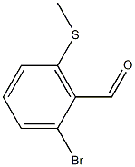 2-bromo-6-(methylthio)benzaldehyde 结构式