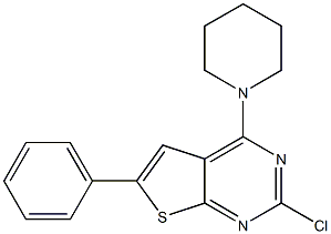  2-chloro-6-phenyl-4-(piperidin-1-yl)thieno[2,3-d]pyrimidine