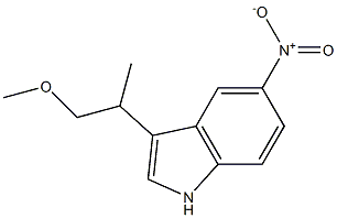 3-(1-methoxypropan-2-yl)-5-nitro-1H-indole 结构式