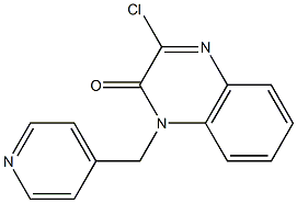 3-chloro-1-(pyridin-4-ylmethyl)quinoxalin-2(1H)-one Struktur