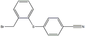 4-(2-(bromomethyl)phenylthio)benzonitrile Structure