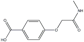 4-(2-(methylamino)-2-oxoethoxy)benzoic acid Structure
