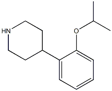 4-(2-イソプロポキシフェニル)ピペリジン 化学構造式