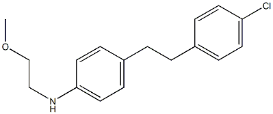 4-(4-chlorophenethyl)-N-(2-methoxyethyl)aniline Struktur