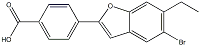  4-(5-bromo-6-ethylbenzofuran-2-yl)benzoic acid