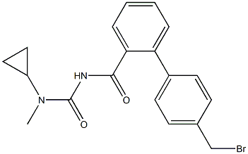 4'-(bromomethyl)-N-(cyclopropylmethylcarbamoyl)biphenyl-2-carboxamide 结构式