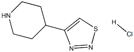 4-(piperidin-4-yl)-1,2,3-thiadiazole hydrochloride,,结构式