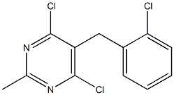  4,6-dichloro-5-(2-chlorobenzyl)-2-methylpyrimidine