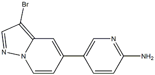5-(3-bromopyrazolo[1,5-a]pyridin-5-yl)pyridin-2-amine Structure