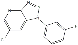 6-chloro-1-(3-fluorophenyl)-1H-[1,2,3]triazolo[4,5-b]pyridine Structure