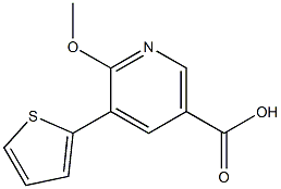 6-methoxy-5-(thiophen-2-yl)nicotinic acid