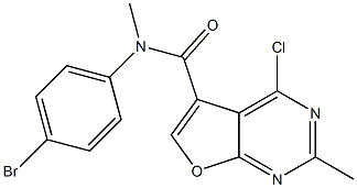 N-(4-bromophenyl)-4-chloro-N,2-dimethylfuro[2,3-d]pyrimidine-5-carboxamide