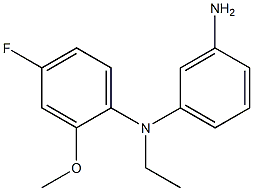 N1-ethyl-N1-(4-fluoro-2-methoxyphenyl)benzene-1,3-diamine Struktur
