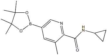  N-cyclopropyl-3-methyl-5-(4,4,5,5-tetramethyl-1,3,2-dioxaborolan-2-yl)picolinamide