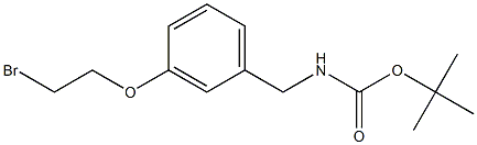 tert-butyl 3-(2-bromoethoxy)benzylcarbamate Structure