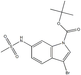  tert-butyl 3-bromo-6-(methylsulfonamido)-1H-indole-1-carboxylate