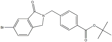 tert-butyl 4-((6-bromo-1-oxoisoindolin-2-yl)methyl)benzoate 结构式