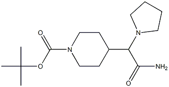  tert-butyl 4-(2-amino-2-oxo-1-(pyrrolidin-1-yl)ethyl)piperidine-1-carboxylate