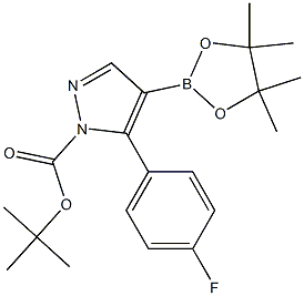 tert-butyl 5-(4-fluorophenyl)-4-(4,4,5,5-tetramethyl-1,3,2-dioxaborolan-2-yl)-1H-pyrazole-1-carboxylate