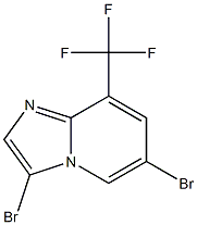 3,6-Dibromo-8-trifluoromethyl-imidazo[1,2-a]pyridine Structure