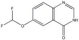 6-(二氟甲氧基)喹唑啉-4(3H)-酮, , 结构式