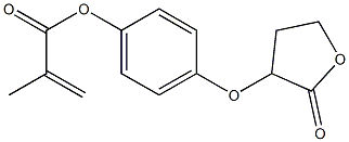 4-(2-oxotetrahydrofuran-3-yloxy)phenyl methacrylate,,结构式