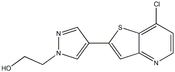 2-(4-(7-chlorothieno[3,2-b]pyridin-2-yl)-1H-pyrazol-1-yl)ethanol
