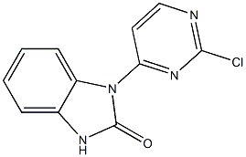 1-(2-chloropyrimidin-4-yl)-1,3-dihydro-2H-benzo[d]imidazol-2-one Struktur